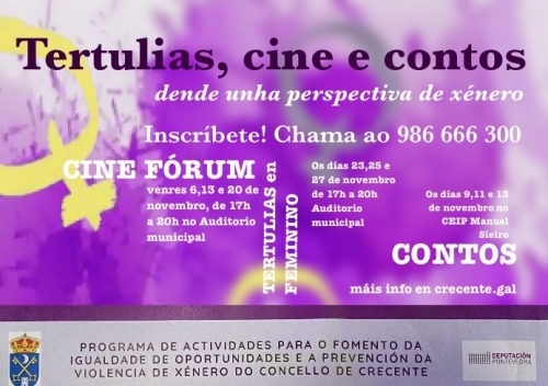 Cine, tertulias e contos dende unha perspectiva de xénero